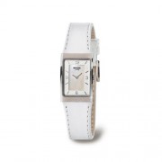 Boccia Style 3186-01 - Reloj de mujer de cuarzo, correa de piel color blanco