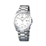 FESTINA F16376/2 - Reloj de caballero de cuarzo, correa de acero inoxidable color plata