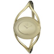 Calvin Klein Delight Gold L K1A23909 - Reloj de mujer de cuarzo, correa de acero inoxidable color oro