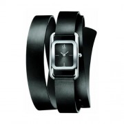 Calvin Klein K1I23502 - Reloj de mujer de cuarzo, correa de piel color negro