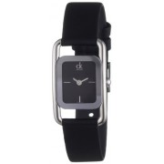 Calvin Klein K1I23504 - Reloj de mujer de cuarzo, correa de piel color negro