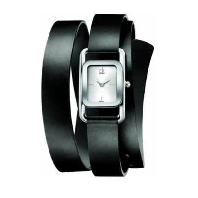 Calvin Klein K1I23520 - Reloj de mujer de cuarzo, correa de piel color plata