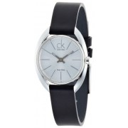 Calvin Klein Ridge K9123120 - Reloj de mujer de cuarzo, correa de piel color negro
