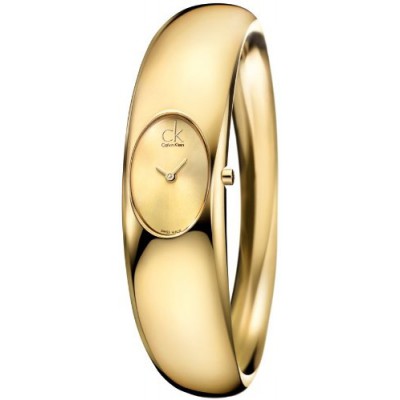 Calvin Klein K1Y23209 - Reloj de mujer de cuarzo, correa de acero inoxidable color oro
