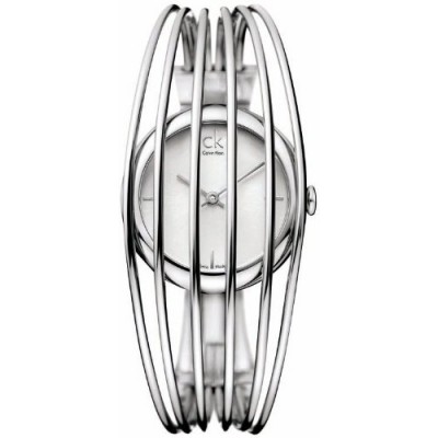 Calvin Klein Fly Xs, K9924120 - Reloj de mujer de cuarzo, correa de acero inoxidable color plata