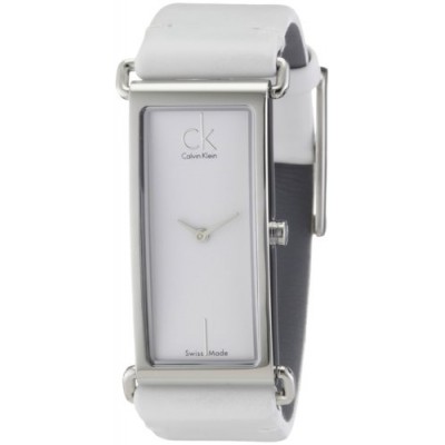 Calvin Klein Citified K0I23101 - Reloj de mujer de cuarzo, correa de piel color blanco