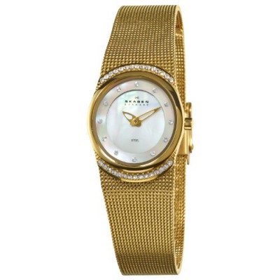 Skagen 686XSGG - Reloj de mujer de cuarzo (japonés), correa de acero inoxidable