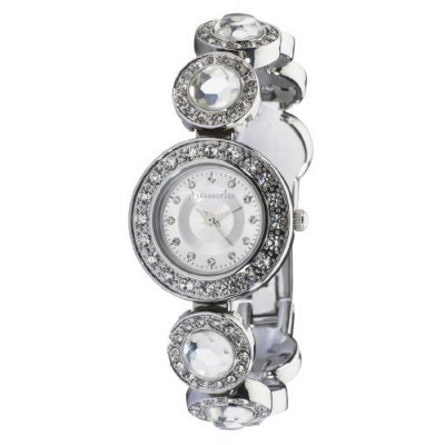 Accessorize B1003 - Reloj de mujer de cuarzo color plata