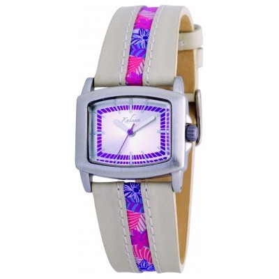 Kahuna KLS-0131L - Reloj de mujer de cuarzo, correa de piel color beige