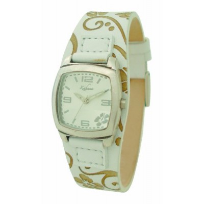 Kahuna KUS-0027L - Reloj de mujer de cuarzo, correa de piel color blanco