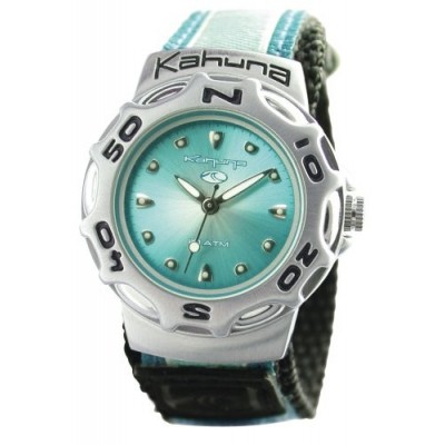 Kahuna K1M-3025L - Reloj de mujer de cuarzo, correa de textil color azul claro