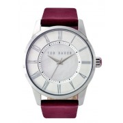 Ted Baker TE2045 - Reloj de mujer de cuarzo, correa de piel color rojo