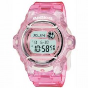 CASIO Baby-G BG-169R-4ER - Reloj de mujer de cuarzo, correa de resina color rosa (con cronómetro, alarma, luz)