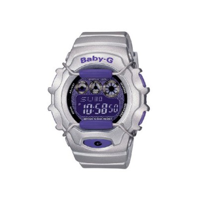 CASIO Baby-G BG-1006SA-8ER - Reloj de mujer de cuarzo, correa de resina color gris (con alarma, luz, cronómetro)