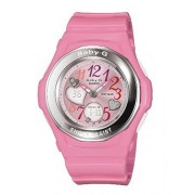 CASIO Baby-G BGA-101-4BER - Reloj de mujer de cuarzo, correa de resina color rosa (con cronómetro, alarma, luz)