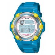 CASIO Baby-G BG-3001A-2ER - Reloj de mujer de cuarzo, correa de resina color azul claro (con cronómetro, alarma, luz)