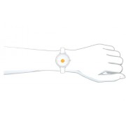 CASIO Collection SHN-3013L-7AEF - Reloj de mujer de cuarzo, correa de piel color blanco (con luz)