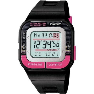 CASIO SDB1001BEF - Reloj de mujer de cuarzo, correa de resina color negro