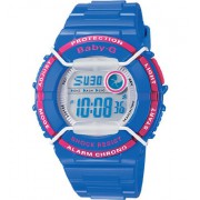 CASIO Baby-G BGD-120P-2ER - Reloj de mujer de cuarzo, correa de resina color azul claro (con alarma, cronómetro, luz)
