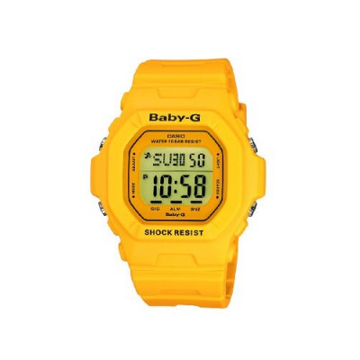 CASIO Baby-G BG-5601-9ER - Reloj de mujer de cuarzo, correa de resina color amarillo (con cronómetro, alarma, luz)