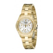 Accurist LB1341P - Reloj de mujer de cuarzo, correa de acero inoxidable color oro