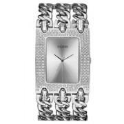 Guess Heavy Metal W13097L1 - Reloj de mujer de cuarzo, correa de acero inoxidable color plata