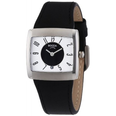 Boccia Style 3150-03 - Reloj de mujer de cuarzo, correa de piel color negro