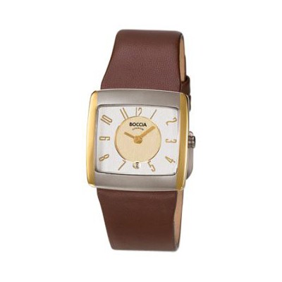 Boccia Style 3150-02 - Reloj de mujer de cuarzo, correa de piel color marrón