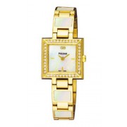 Pulsar PEG32X1 - Reloj de mujer de cuarzo, correa de acero inoxidable color oro