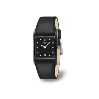 Boccia Style 3160-03 - Reloj de mujer de cuarzo, correa de piel color negro