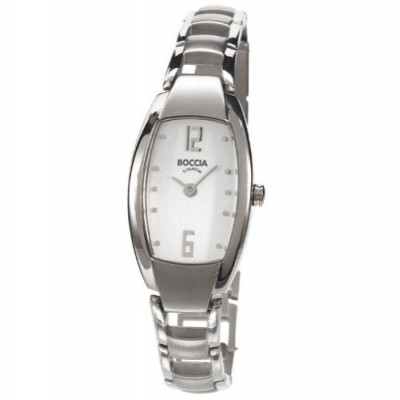 Boccia B3103-08 - Reloj de mujer de cuarzo, correa de titanio color plata