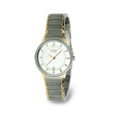 Boccia B3158-02 - Reloj de mujer de cuarzo, correa de titanio color plata