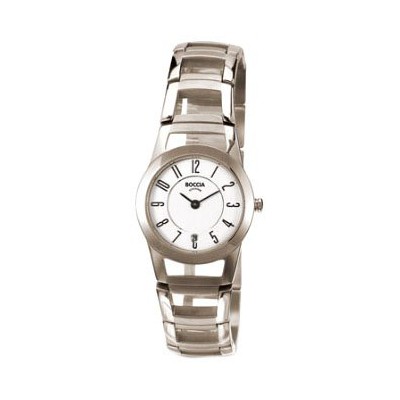 Boccia Dress 3140-01 - Reloj de mujer de cuarzo, correa de acero inoxidable color plata