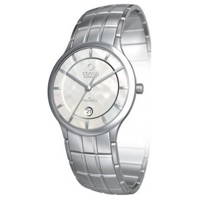 Obaku Harmony V101L CWSC - Reloj de mujer de cuarzo, correa de acero inoxidable color plata
