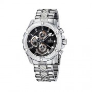 FESTINA F16525/6 - Reloj de caballero de cuarzo, correa de acero inoxidable color plata