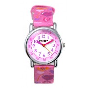 DDP 4038601 - Reloj de mujer de cuarzo, correa de textil color rosa