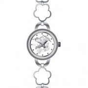 DDP 4018402 - Reloj de mujer de cuarzo, correa de metal color blanco