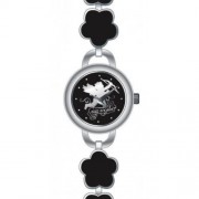 DDP 4018401 - Reloj para niñas de cuarzo, correa de metal color negro